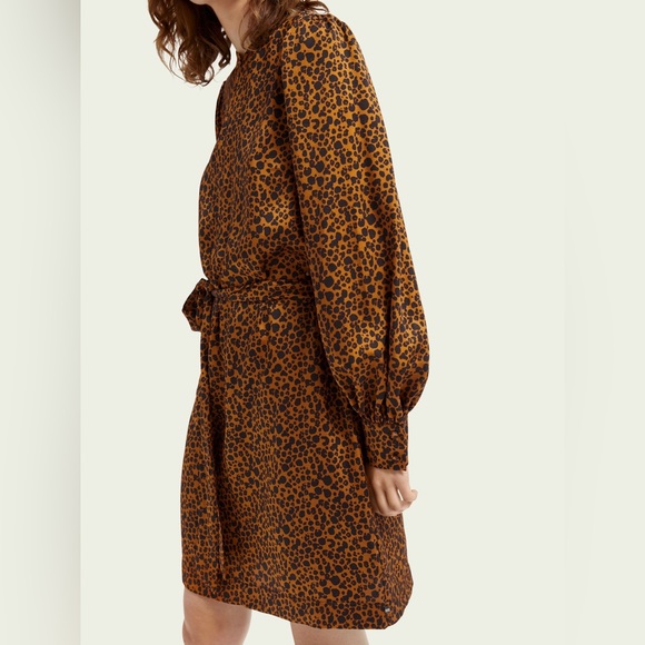 Scotch & Soda Printed Belted Dress - Picture 2 of 12